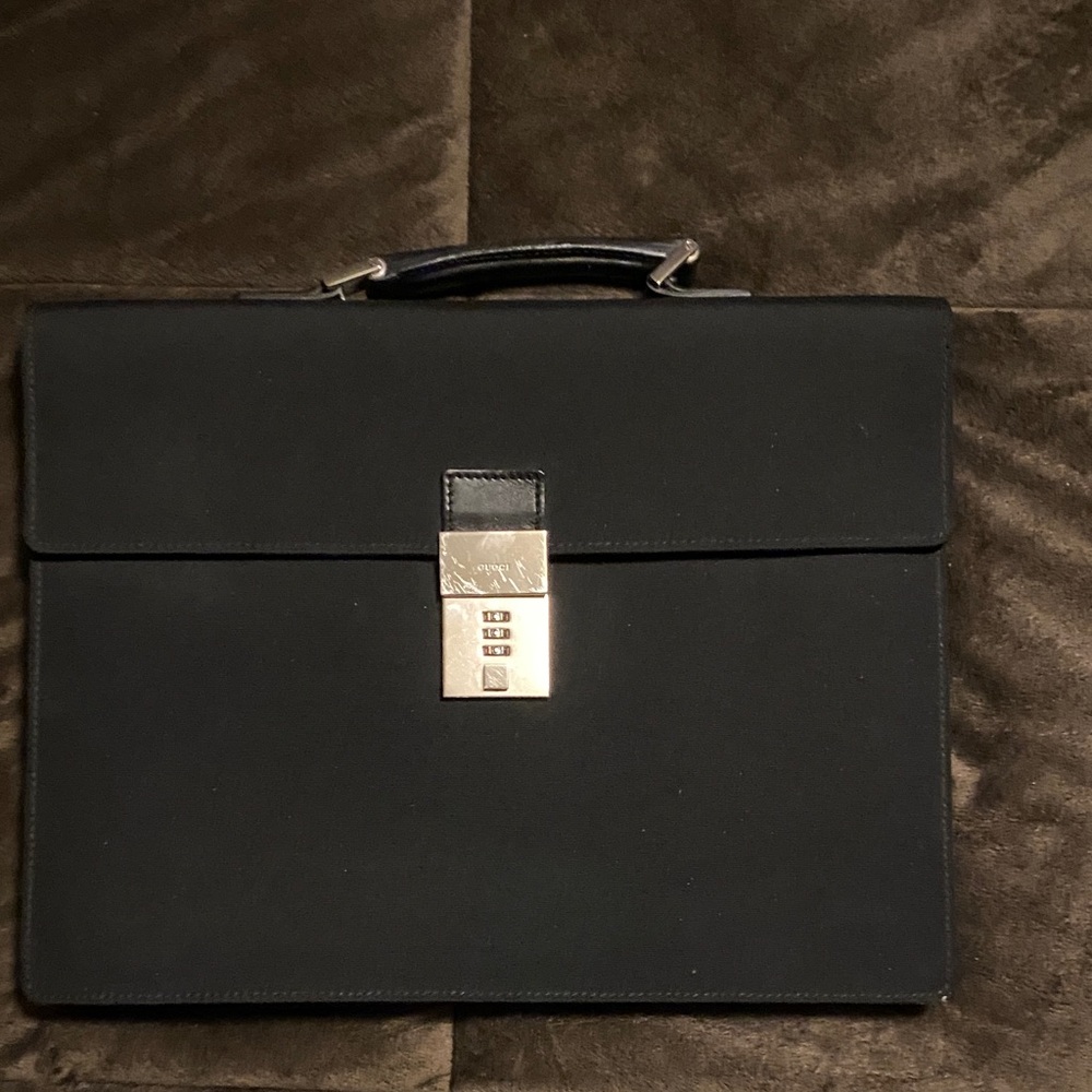 Gucci, authentic, vintage Elegant Black unisex Business Briefcase